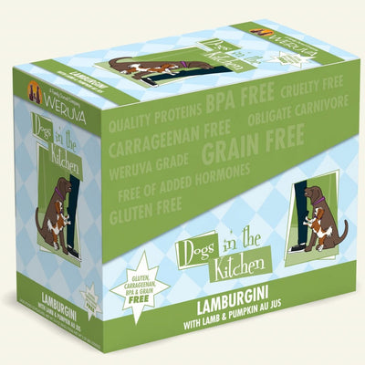 Dogs In The Kitchen Lamburgini 2.8-oz Pouch, Wet Dog Food