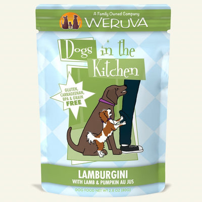 Dogs In The Kitchen Lamburgini 2.8-oz Pouch, Wet Dog Food