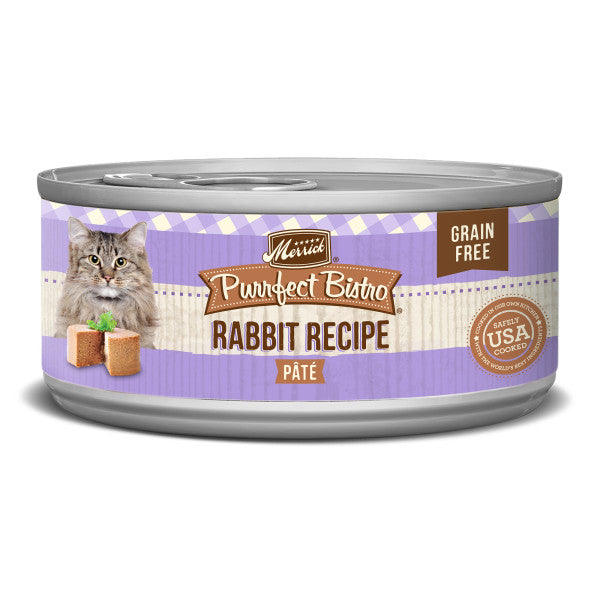 Merrick Purrfect Bistro Grain Free Wet Cat Food Rabbit Recipe Pate