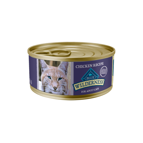 Blue Buffalo Wilderness High Protein Grain Free, Natural Adult Pate Wet Cat Food, Chicken