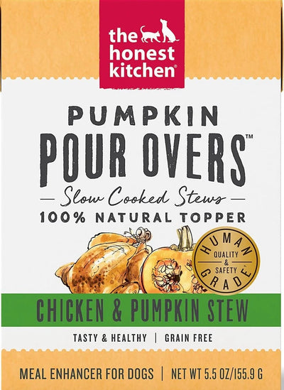 The Honest Kitchen Pour Overs Chicken & Pumpkin Stew 5.5-oz, Dog Food Topper