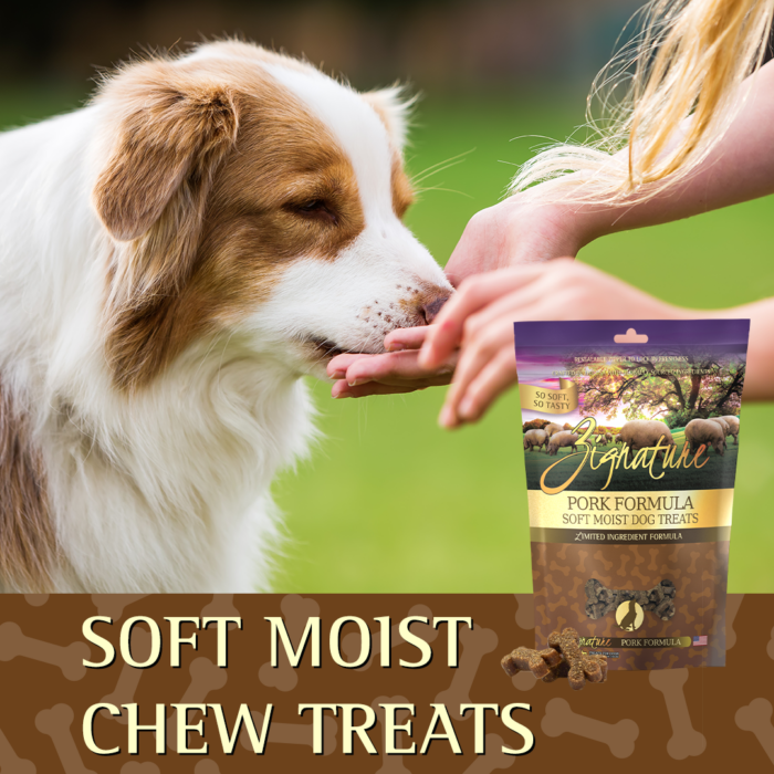 Zignature Soft Moist Treats Pork Formula 4-oz, Dog Treat