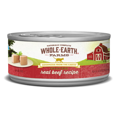 Whole Earth Farms Grain Free Real Beef Recipe Wet Cat Food