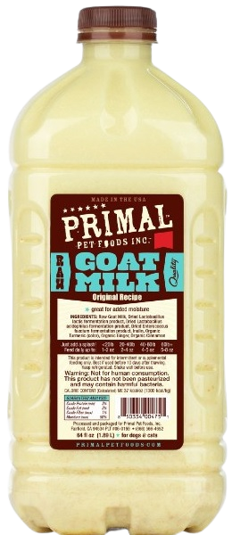 Primal Frozen Raw Goat Milk, Original Recipe