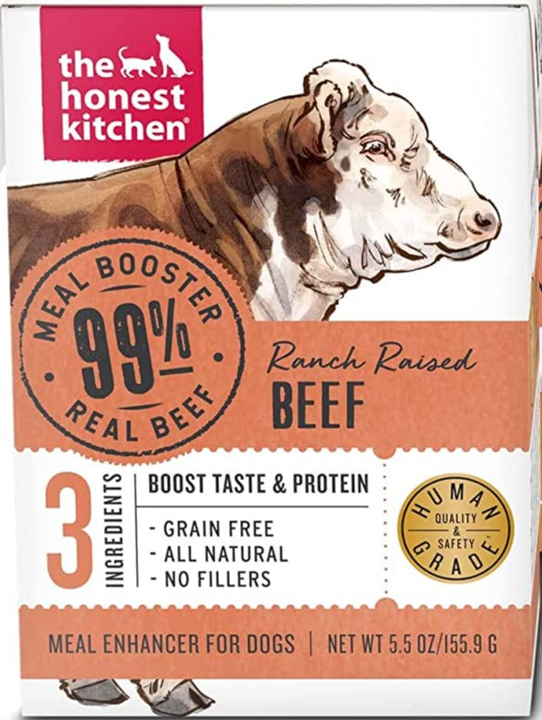 The Honest Kitchen Meal Booster 99% Beef 5.5-oz, Dog Food Topper