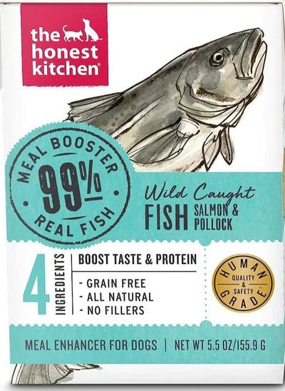 The Honest Kitchen Meal Booster 99% Wild Caught Salmon & Pollock 5.5-oz, Dog Food Topper