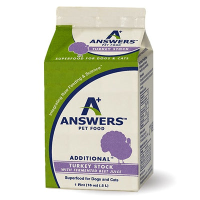 Answers Turkey Stock With Fermented Beet Juice 16-oz, Frozen Supplement