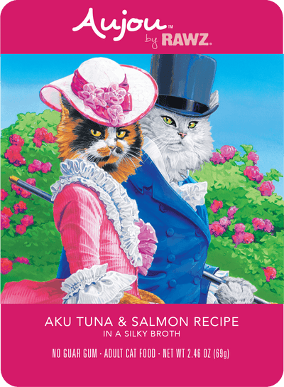 Aujou® by RAWZ® Aku Tuna and Salmon Recipe 2.46-oz, Wet Cat Food