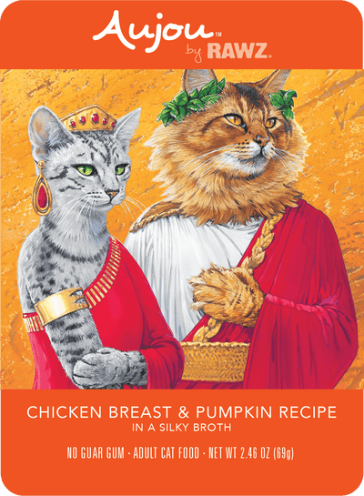 Aujou® by RAWZ® Chicken and Pumpkin Recipe 2.46-oz, Wet Cat Food