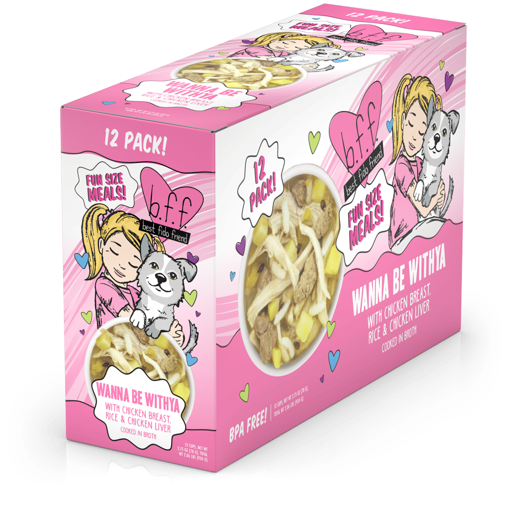 Weruva BFF Fun Size Meals Wanna Be Withya 2.75-oz, Wet Dog Food, Case Of 12