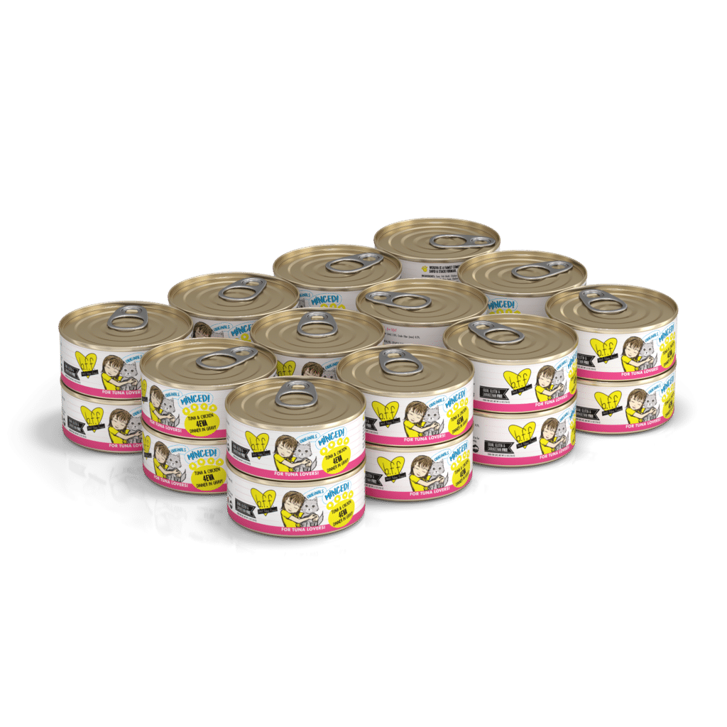 Weruva BFF Original Minced! Tuna And Chicken 4Eva, Tuna and Chicken Dinner In Gravy