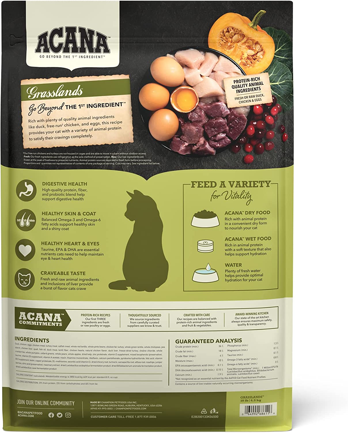 Acana Grasslands 4-lb, Dry Cat Food