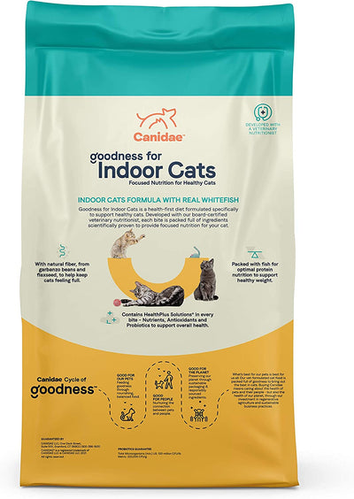 CANIDAE® Goodness Indoor Cats Formula with Real Whitefish 5-lb, Dry Cat Food