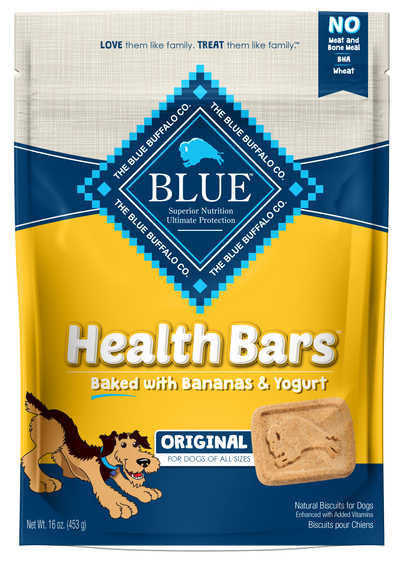 Blue Buffalo Health Bars Banana And Yogurt Recipe 16-oz, Dog Treat