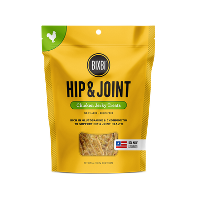 Bixbi Hip And Joint Jerky Treats, Chicken Recipe, 5-oz Bag