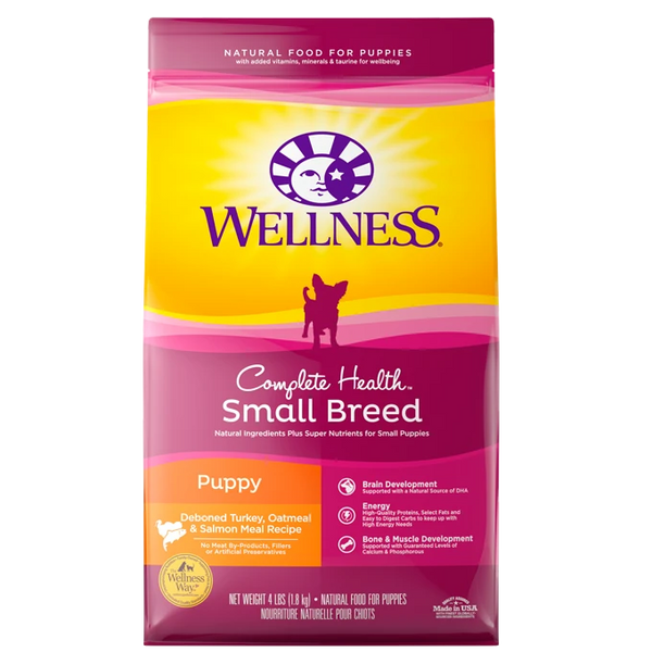 Wellness Complete Health Small Breed Puppy Recipe Dry Dog Food 4 lb B Anaheim Feed Pet Supply
