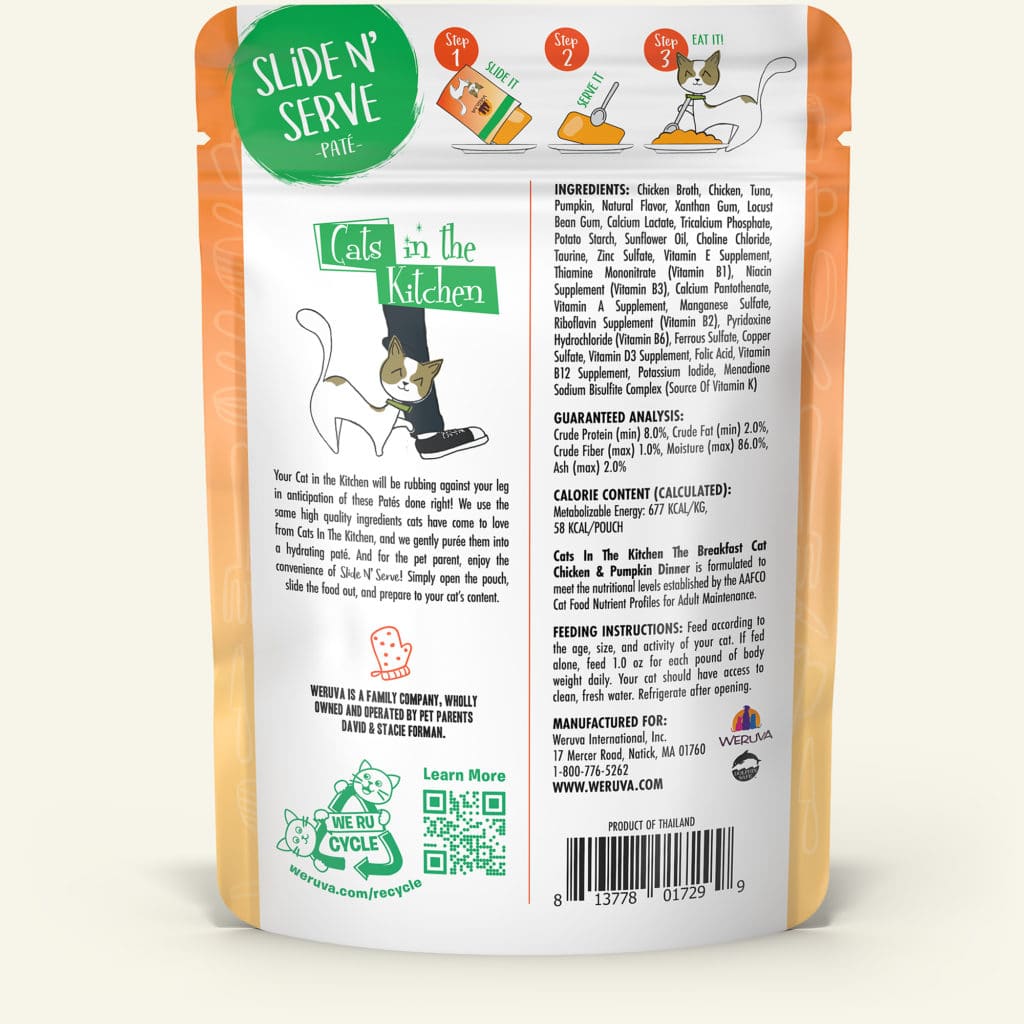 Cats In The Kitchen The Breakfast Cat 3-oz Pouch, Wet Cat Food