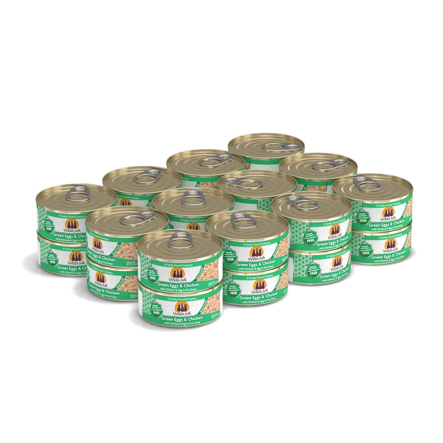 Weruva Green Eggs and Chicken with Chicken and Egg in Pea Soup, Wet Cat Food, 5.5-oz Case of 24