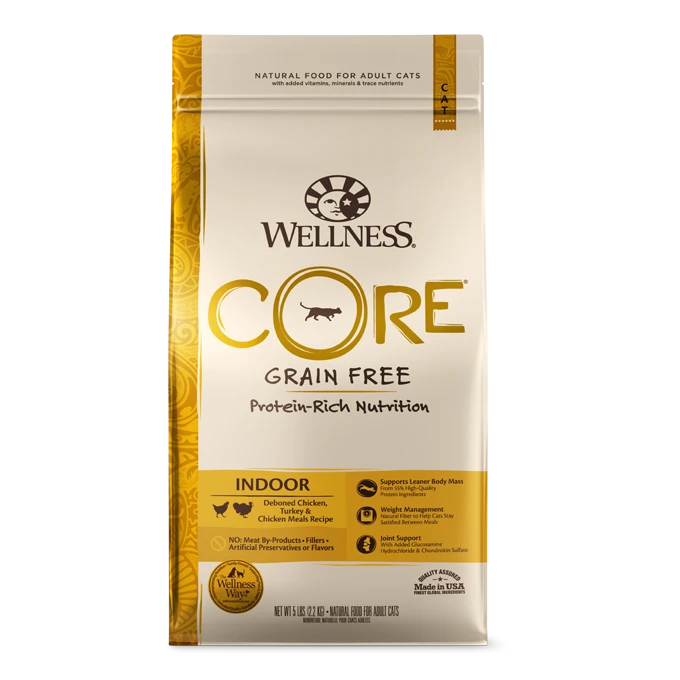 Wellness CORE Indoor Chicken and Turkey Recipe Dry Cat Food