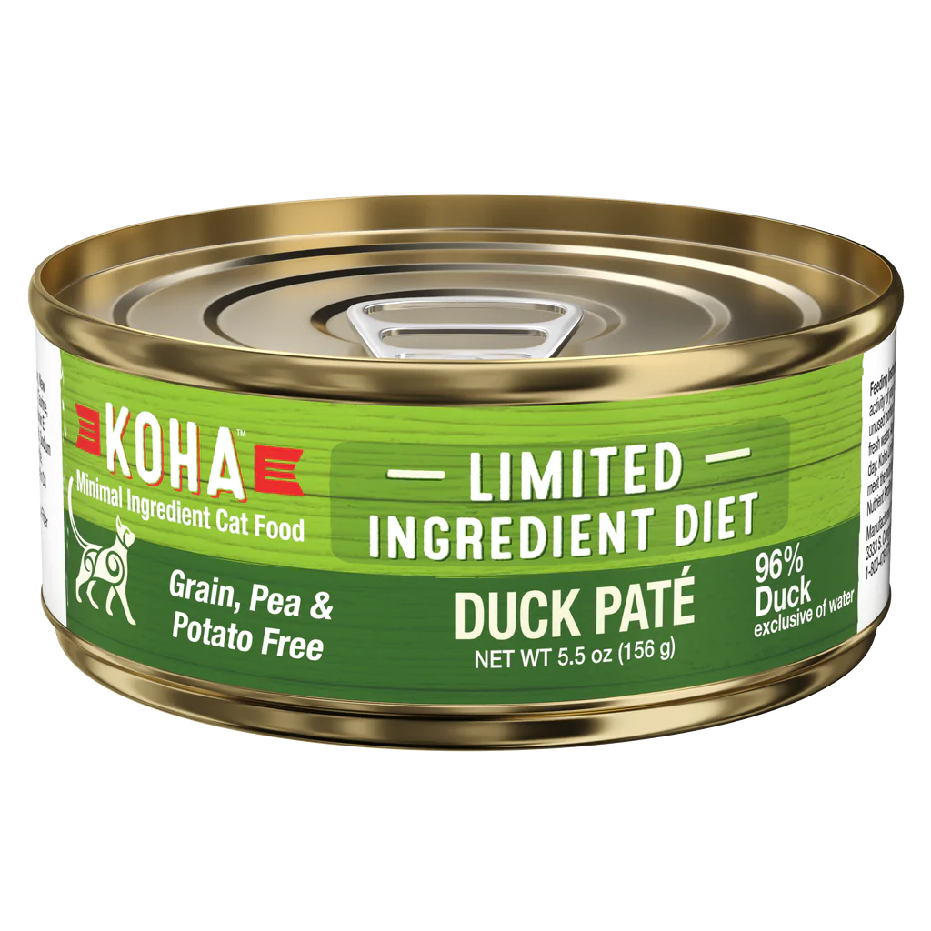 Koha Limited Ingredient Diet Duck Pâté, Wet Cat Food, 3-Oz Case Of 24