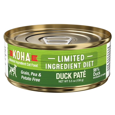 Koha Limited Ingredient Diet Duck Pâté, Wet Cat Food, 3-Oz Case Of 24