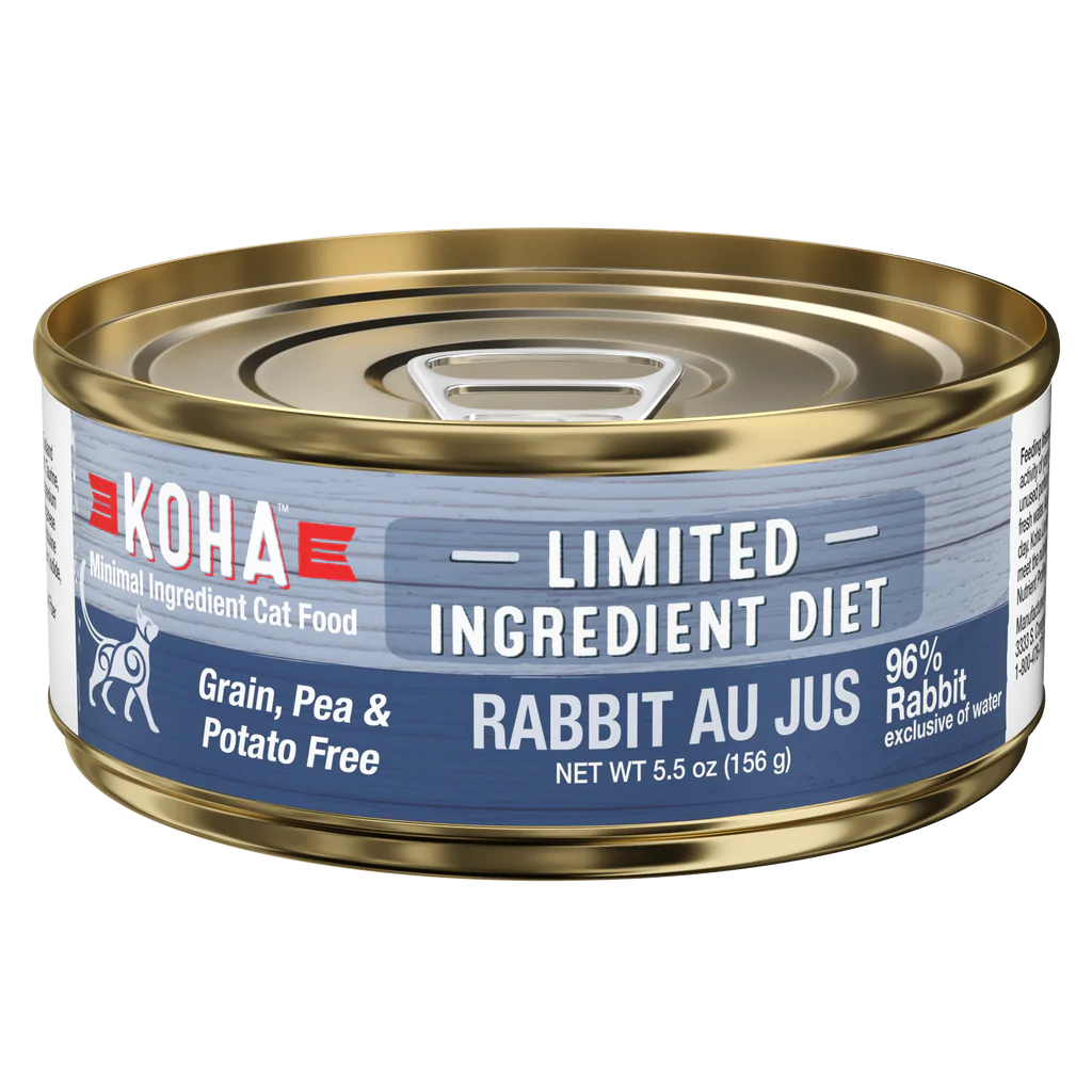 Koha Limited Ingredient Diet Rabbit Au Jus Pâté, Wet Cat Food, 3-Oz Case Of 24