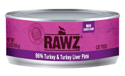 RAWZ® 96% Turkey and Turkey Liver Pate, Wet Cat Food