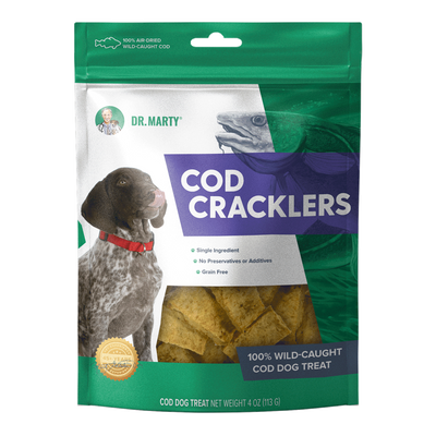 Dr. Marty Cod Cracklers 4-oz, Dog Treat