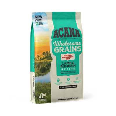 Acana Wholesome Grains Lamb & Pumpkin Recipe, Dry Dog Food