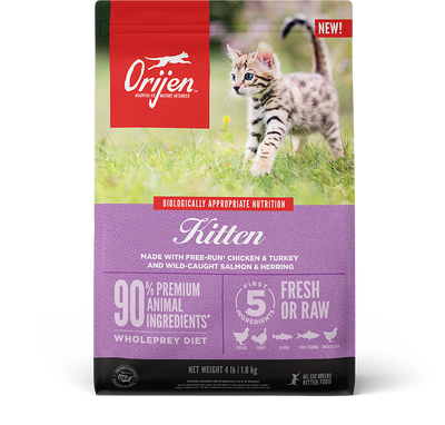 ORIJEN® Kitten Dry Cat Food, 4-lb Bag