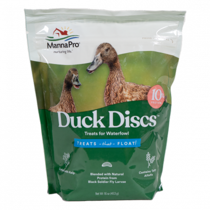 Manna-Pro Duck Discs 1-lb, Poultry Treat