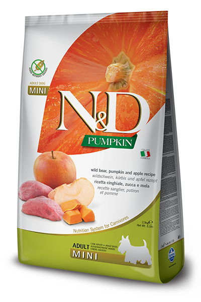 Farmina N&D Pumpkin Grain Free Adult Wild Boar & Apple Mini Dry Dog Food