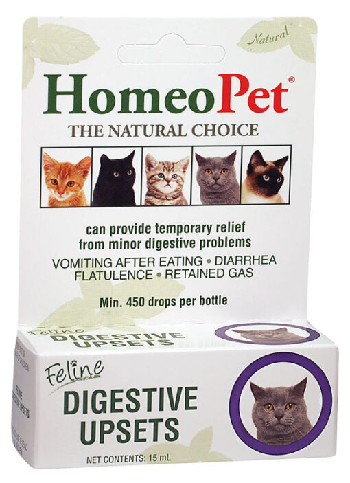 HomeoPet Digestive Upsets For Cats, 15-ml