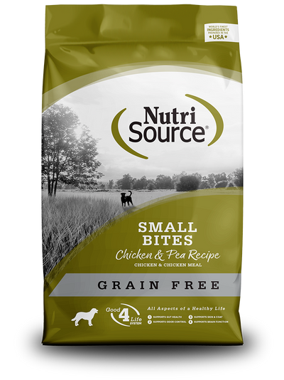 NutriSource® Small Bites Chicken & Pea Grain Free Dry Dog Food