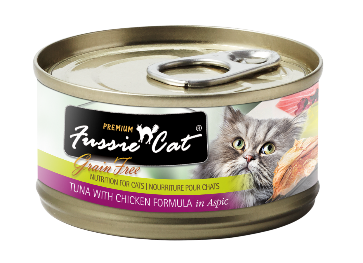 Fussie Cat Tuna & Chicken Wet Cat Food, Case of 24