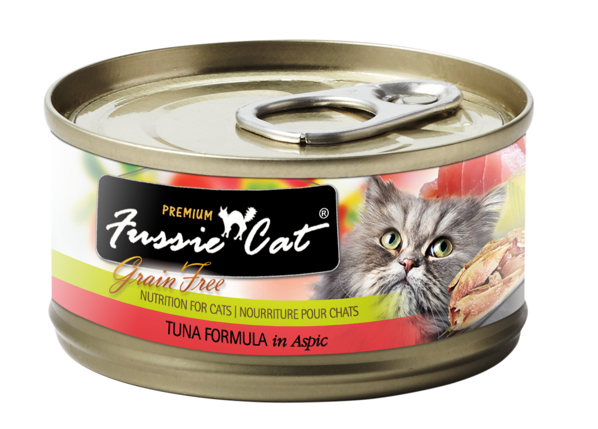Fussie Cat Tuna & Aspic Wet Cat Food, Case of 24