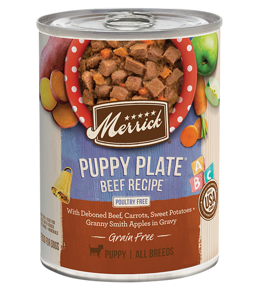 Merrick Grain Free Puppy Plate Beef in Gravy Wet Dog Food,
