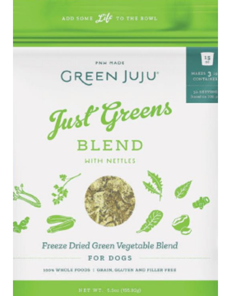 Green JuJu Freeze-Dried Just Greens Blend with Nettles, 5.5-oz