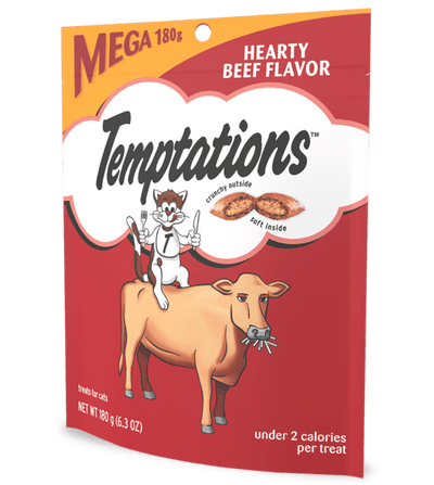 Temptations Hearty Beef Flavor, Cat Treat