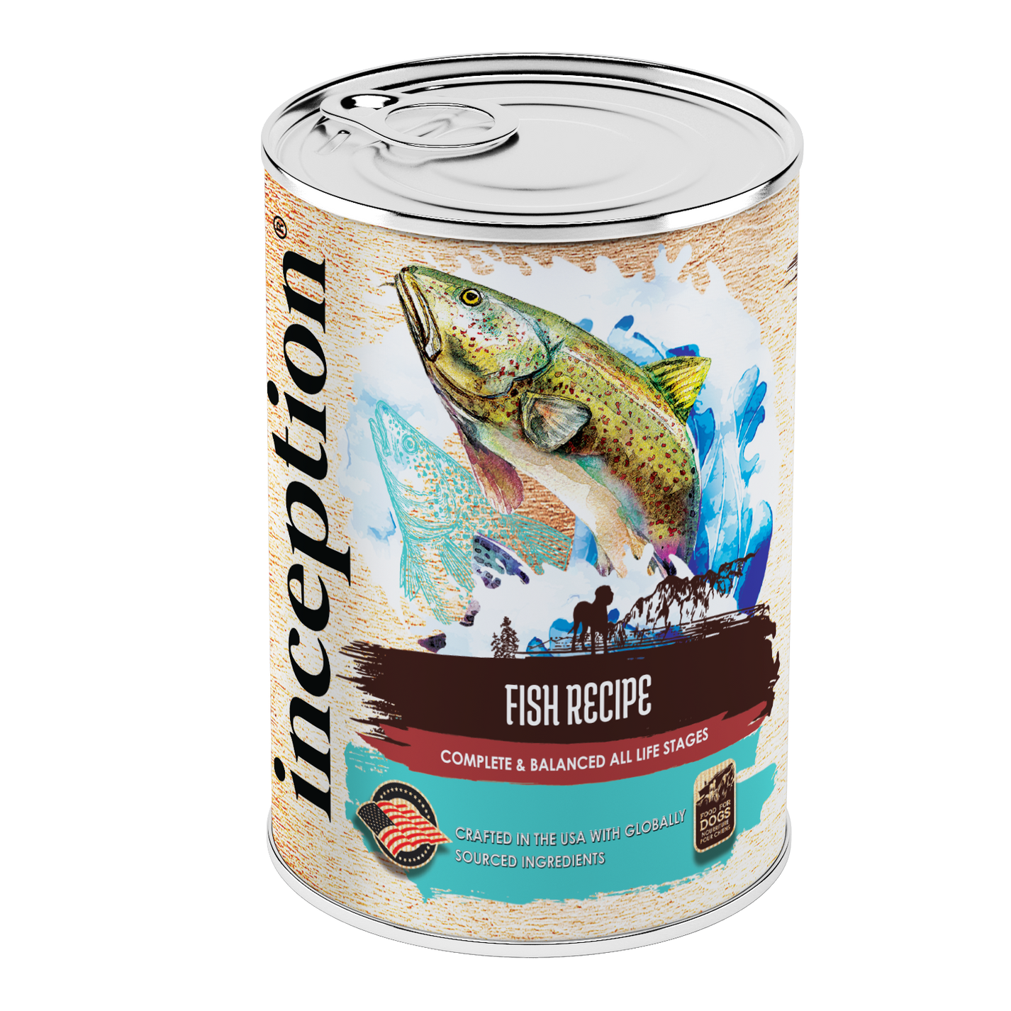 Inception® Fish, Wet Dog Food, 13oz Case of 12 Anaheim Feed & Pet Supply