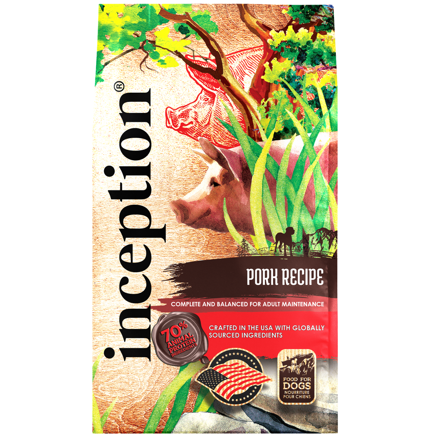 Inception Adult Pork Recipe, Dry Dog Food