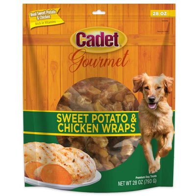 Cadet Chicken and Sweet Potato Wraps Dog Treats, 28-oz Bag