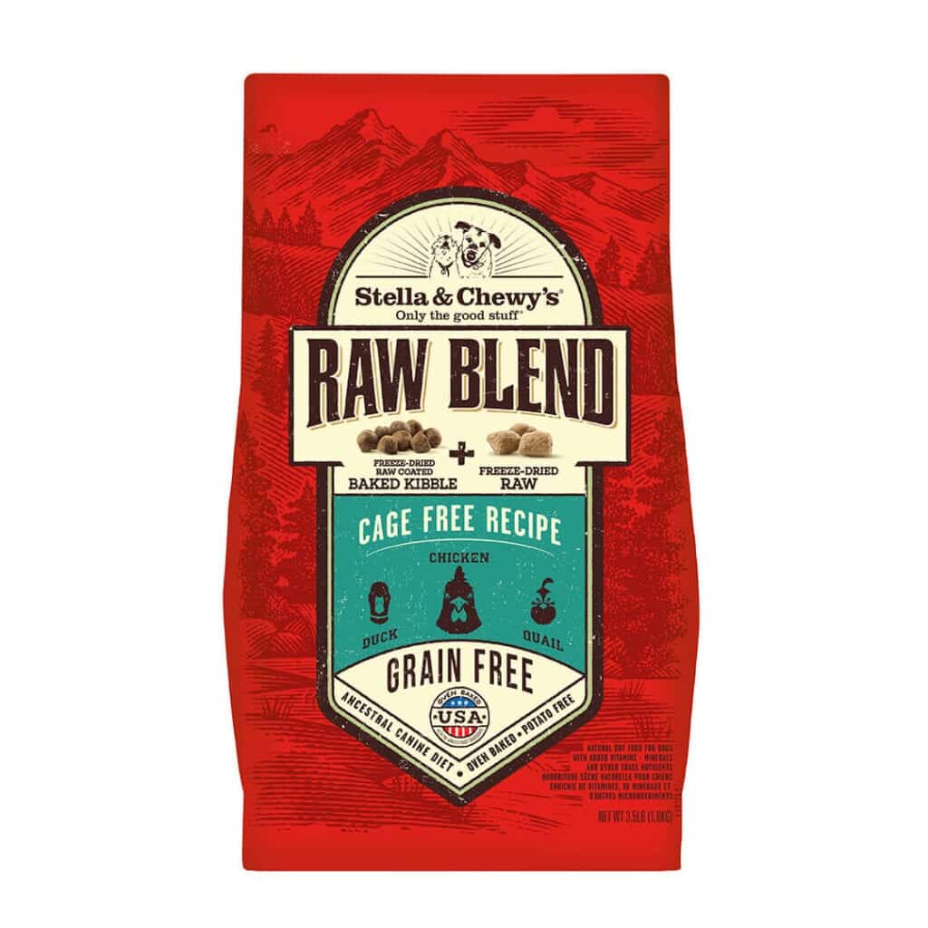 Stella & Chewy's Raw Blend Grain Free Cage Free Chicken, Duck, Quail Dry Dog Food