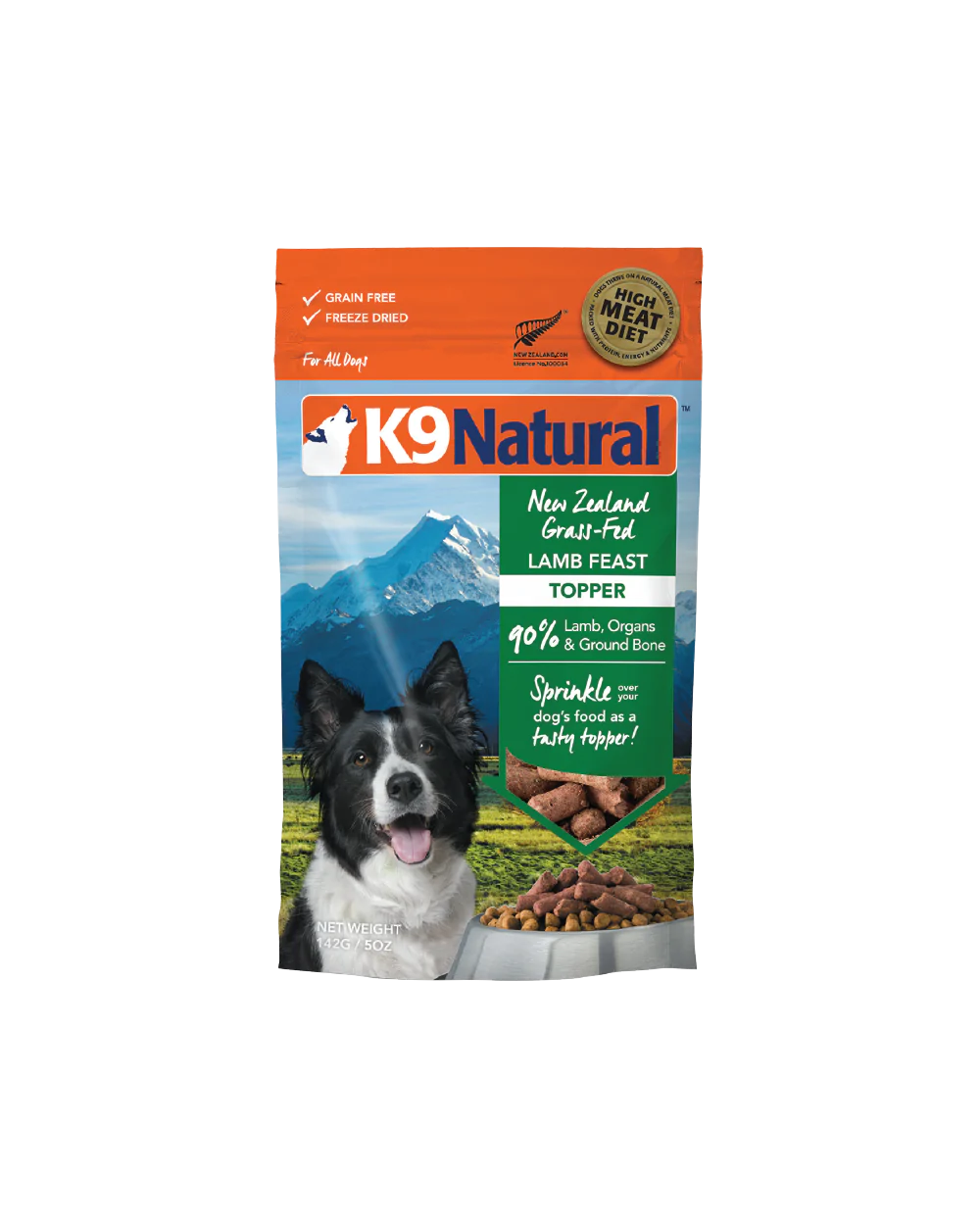 K9 Natural Lamb Feast 5-oz, Freeze-Dried Meal Topper
