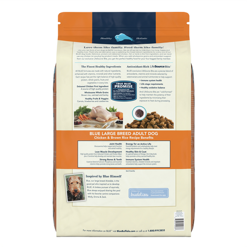 Blue buffalo top large breed ingredients