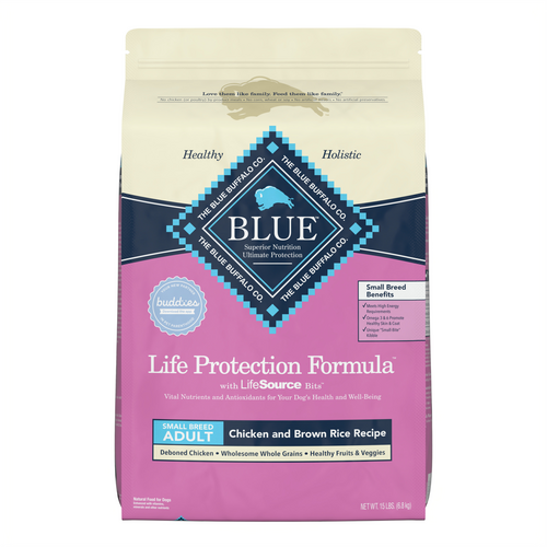 Blue Buffalo Life Protection Formula Natural Adult Small Breed Dry Dog Food, Chicken and Brown Rice