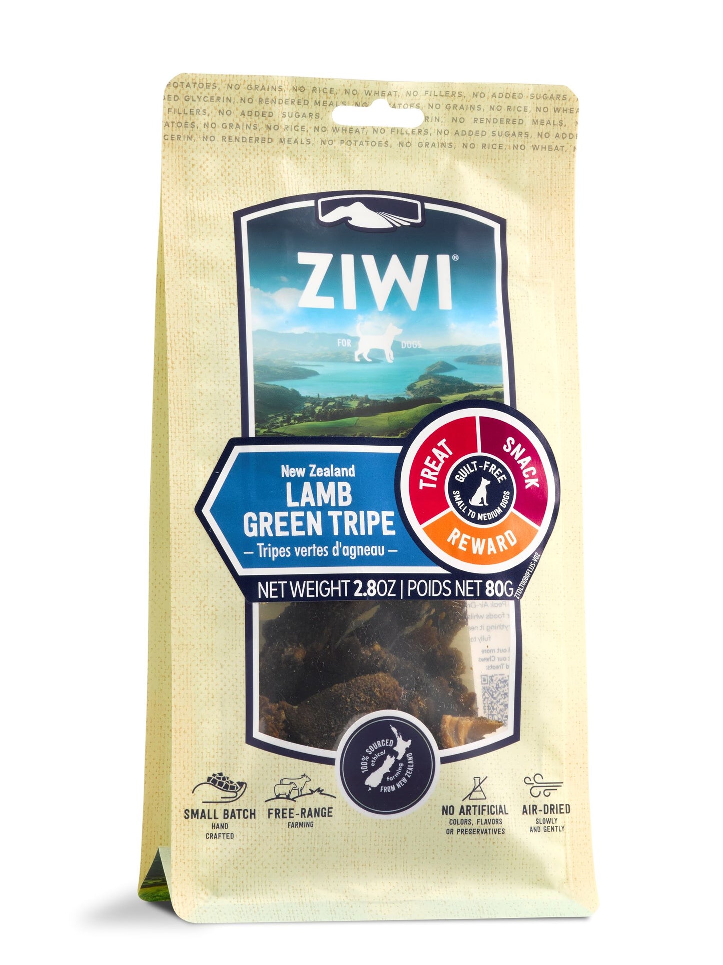 ZIWI Lamb Green Tripe, 2.8-oz Bag