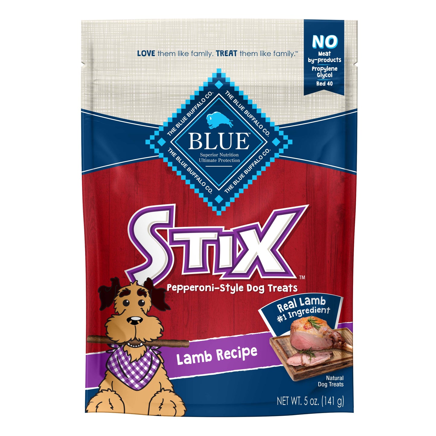Blue Buffalo Stix Natural Soft-Moist Dog Treats,Chicken Recipe, 5oz Bag