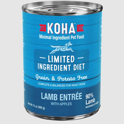 Koha Limited Ingredient Diet Lamb Entrée, Wet Dog Food, 13-Oz Case Of 12
