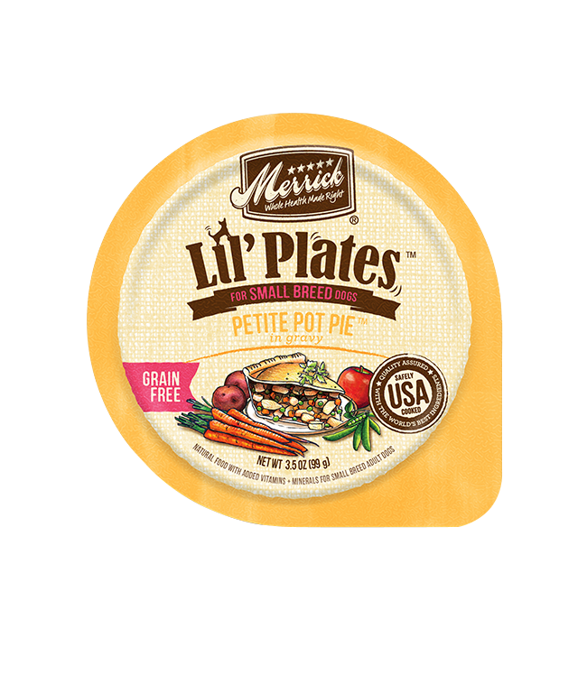Merrick Lil' Plates Grain Free Petite Pot Pie Wet Dog Food, 3.5-oz Case of 12